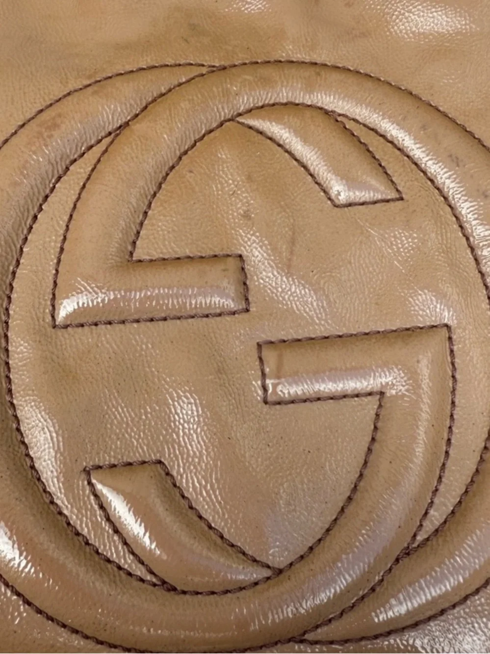 Gucci soho disco Brown Leather Shoulder Bag with Chain Detail